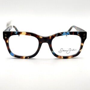 Sean John SJLO 6025 215 Eyeglass Frames Wayfarer Brown Blue Tortoise 51-20-145